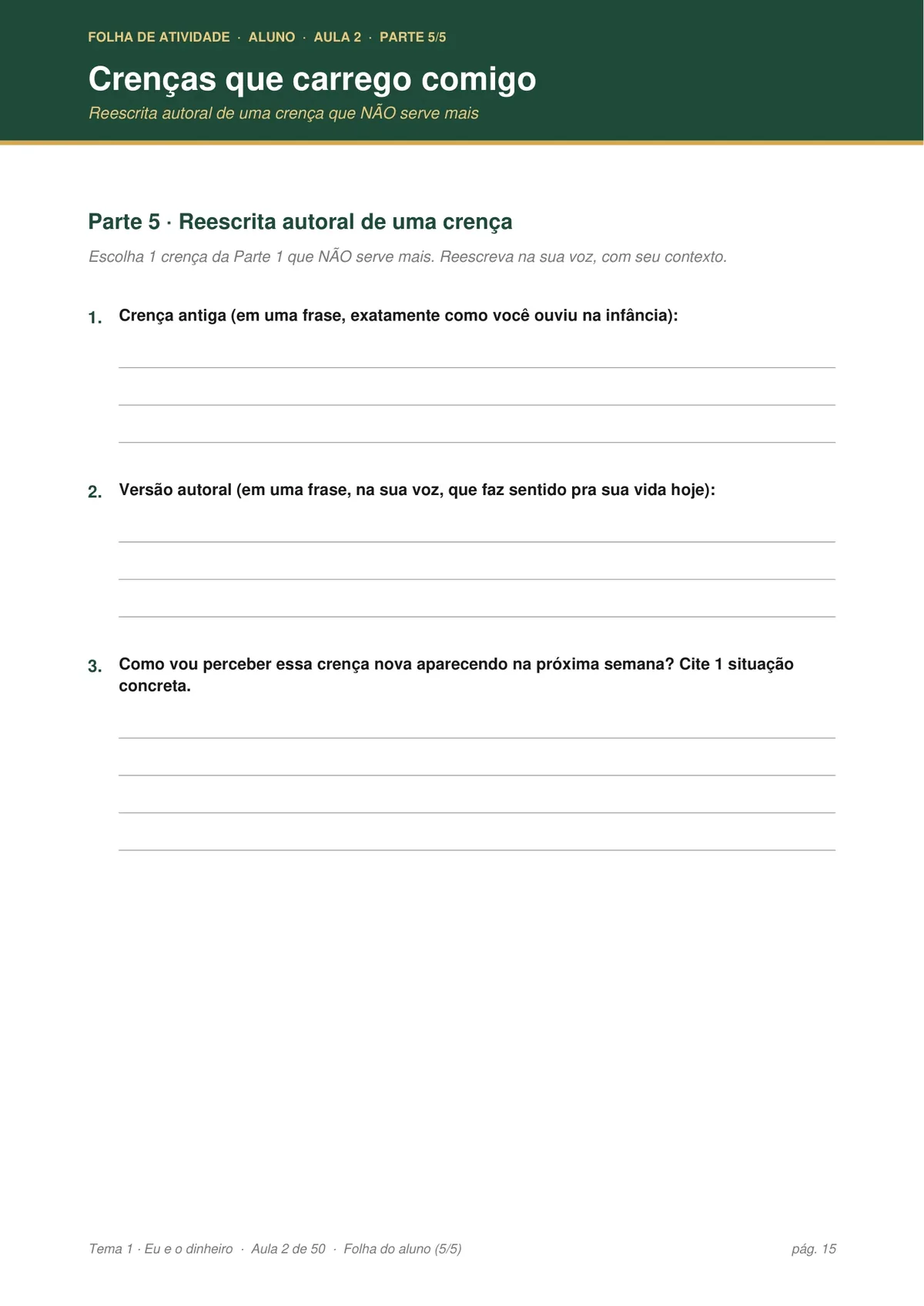Aula amostra