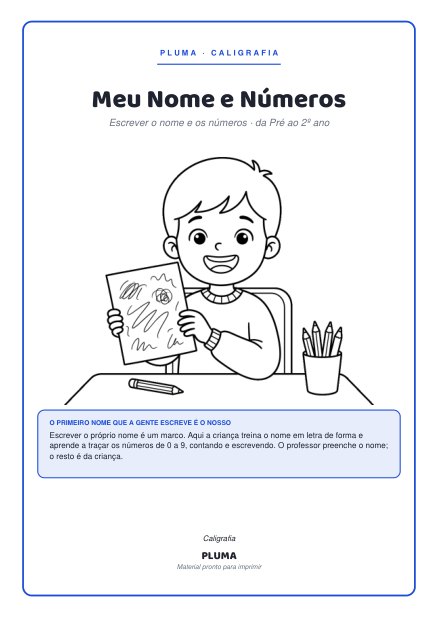 Prévia: Meu Nome e Números: as primeiras escritas