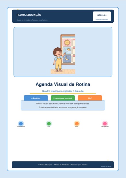 Prévia: Agenda Visual de Rotina