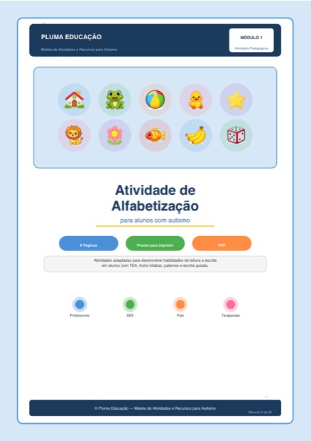 Prévia: Atividades de Alfabetização