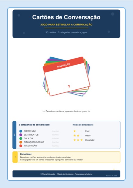 Prévia: Cartões de Conversação