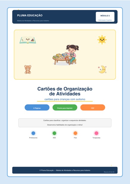 Prévia: Cartões de Organização