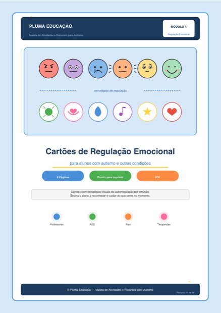 Prévia: Cartões de Regulação Emocional