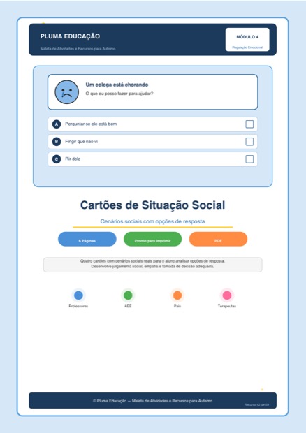 Prévia: Cartões de Situação Social