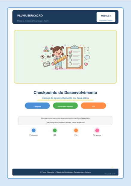 Prévia: Checkpoints de Desenvolvimento
