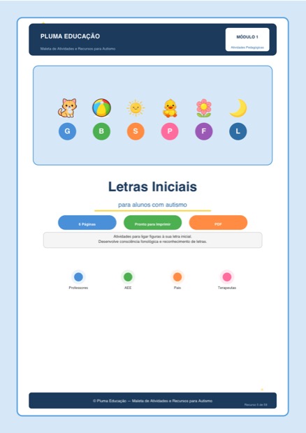 Prévia: Letras Iniciais das Palavras