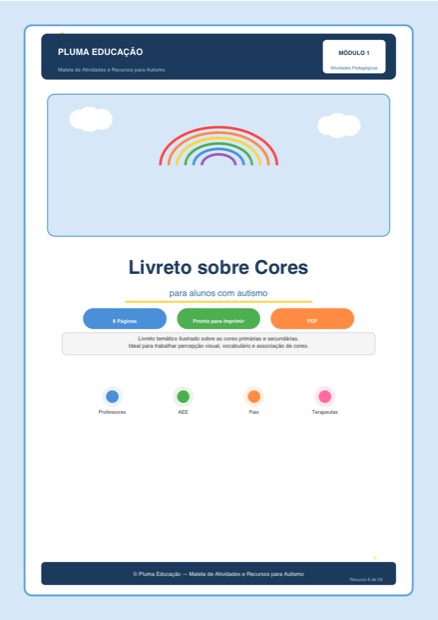 Prévia: Livreto das Cores