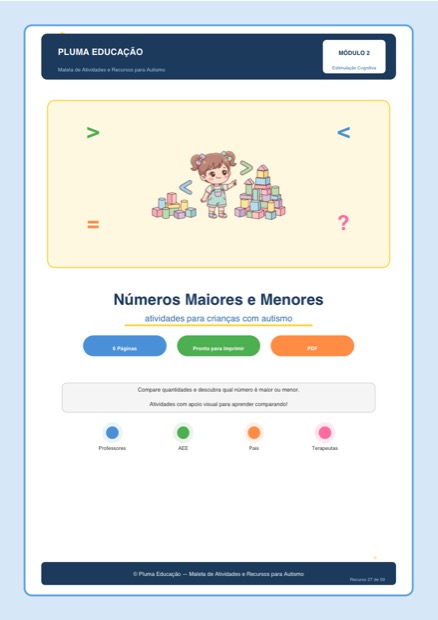 Prévia: Números Maiores e Menores