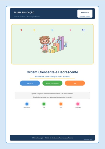 Prévia: Ordem Crescente e Decrescente