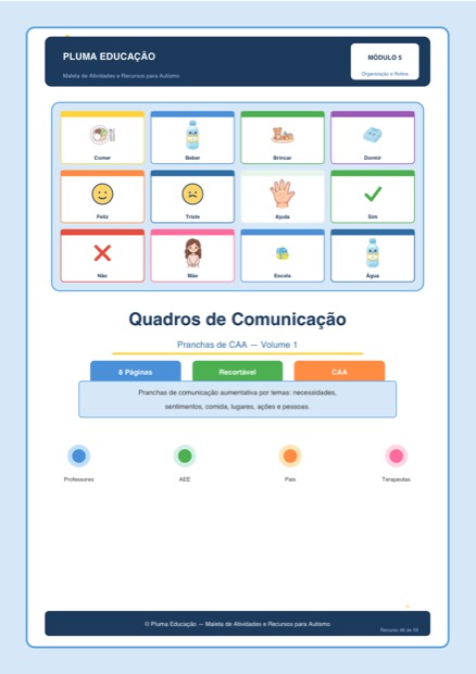 Prévia: Quadros de Comunicação (Versão 1)