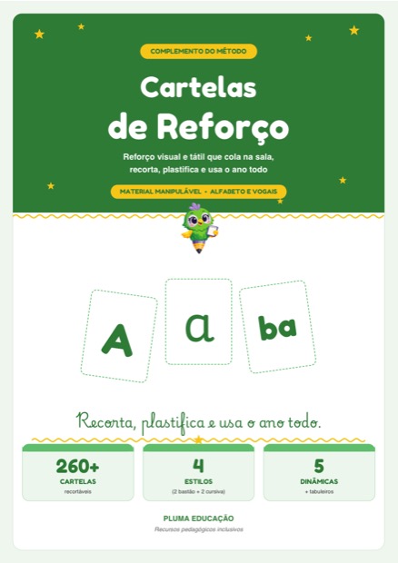 Prévia: Cartelas de Reforço de Caligrafia