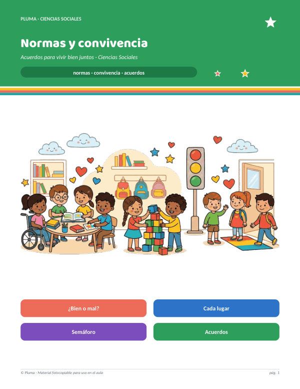 Vista previa: Normas y Convivencia: Acuerdos para Vivir Bien