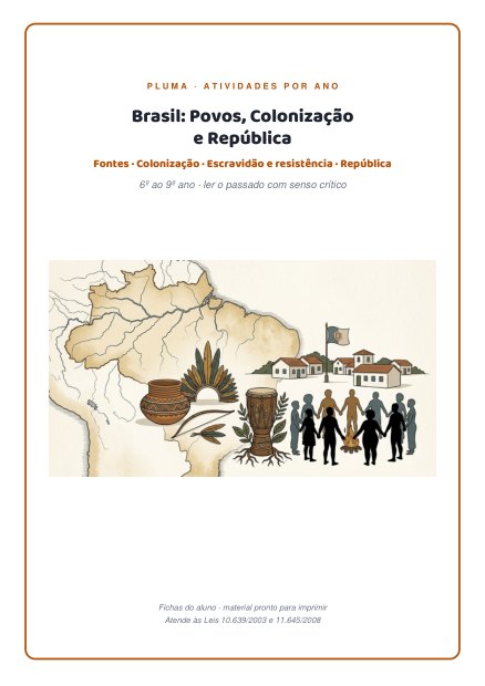 Prévia: Brasil: Povos, Colonização e República (6º ao 9º ano)