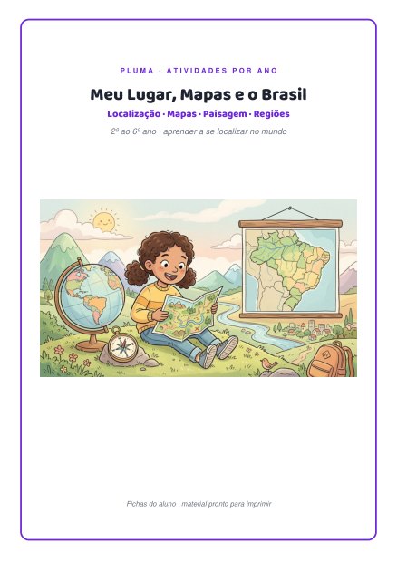 Prévia: Meu Lugar, Mapas e o Brasil (2º ao 6º ano)