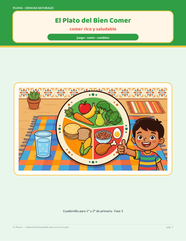 Vista previa: El Plato del Bien Comer: comer rico y saludable