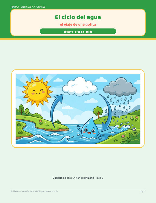 Vista previa: El ciclo del agua: el viaje de una gotita