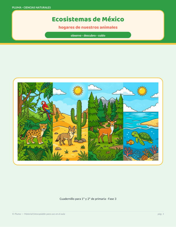 Vista previa: Ecosistemas de México: selva, desierto, bosque y mar