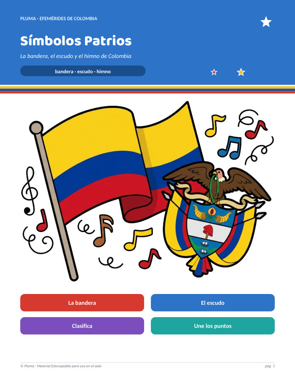 Vista previa: Símbolos patrios de Colombia