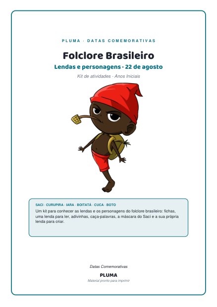Folclore Brasileiro: Lendas e Personagens (kit)
