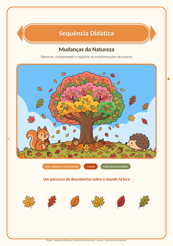Sequência Didática: Mudanças da Natureza (4 aulas)