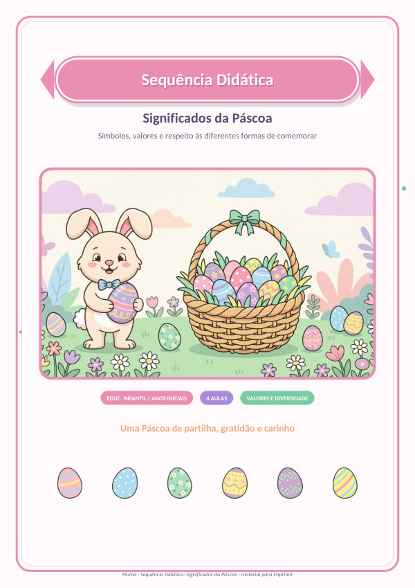 Sequência Didática: Significados da Páscoa (4 aulas)