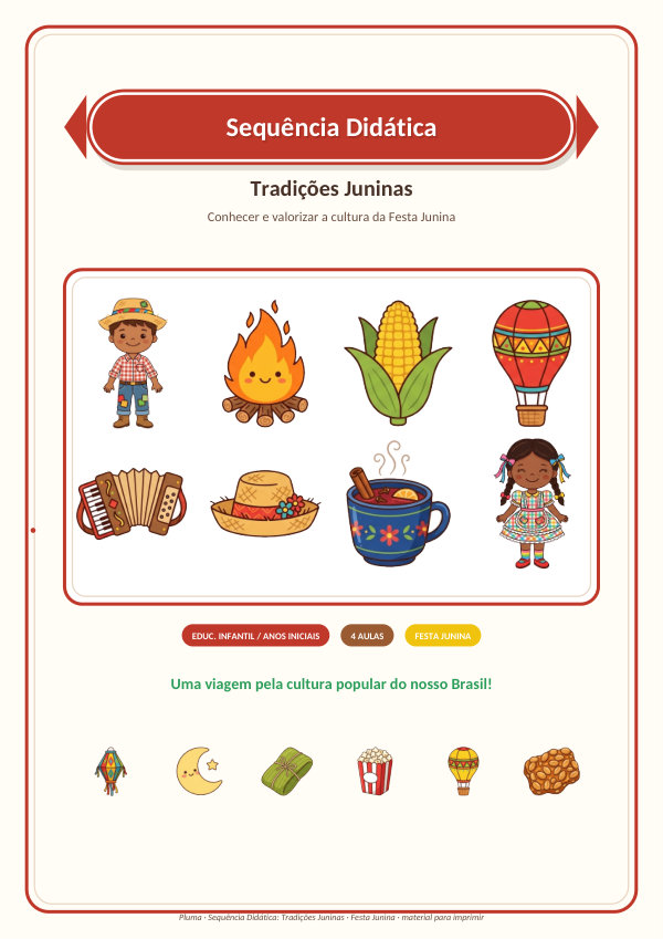 Sequência Didática: Tradições Juninas (4 aulas)