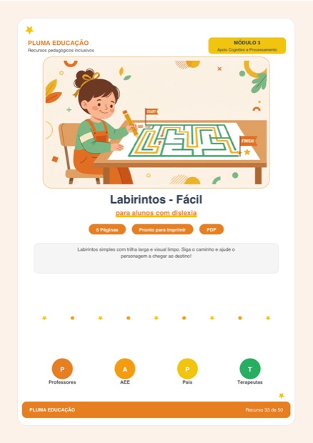 Prévia: Labirintos Fácil