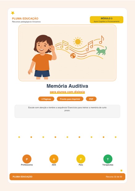Prévia: Memória Auditiva