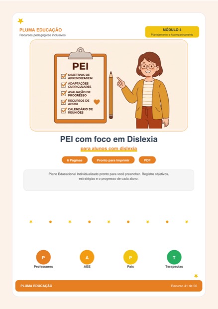 Prévia: PEI — Plano Educacional Individualizado