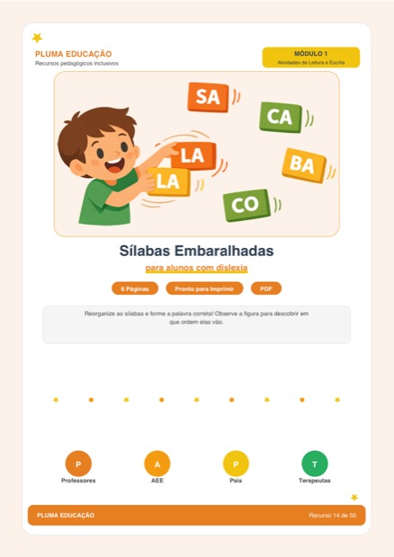 Prévia: Sílabas Embaralhadas