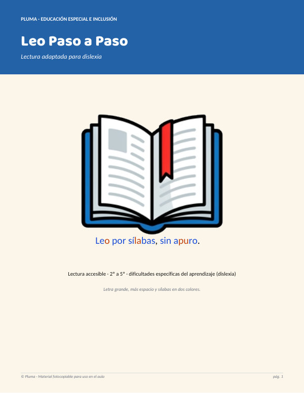Vista previa: Leo Paso a Paso — Lectura para Dislexia