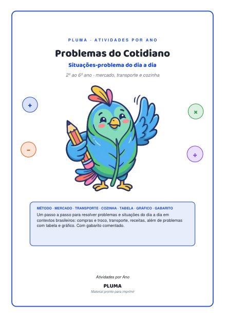 Prévia: Problemas do Cotidiano: Situações-Problema do Dia a Dia