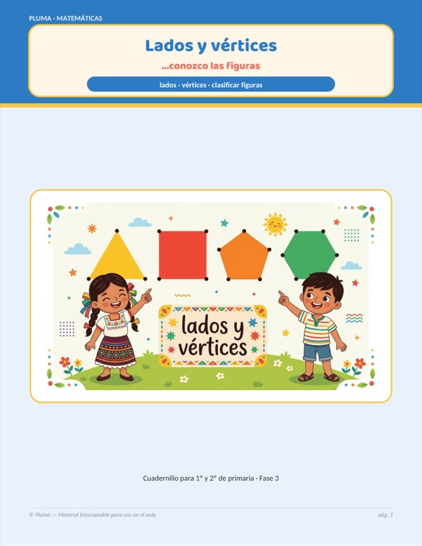 Vista previa: Lados y vértices: conozco y clasifico las figuras planas