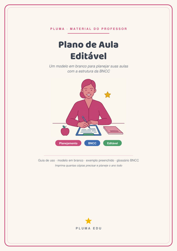 Prévia: Modelo de Plano de Aula Editável (estrutura da BNCC)