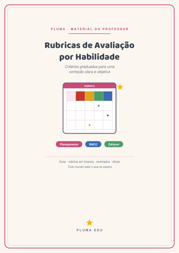 Prévia: Rubricas de Avaliação por Habilidade (com dois exemplos prontos)
