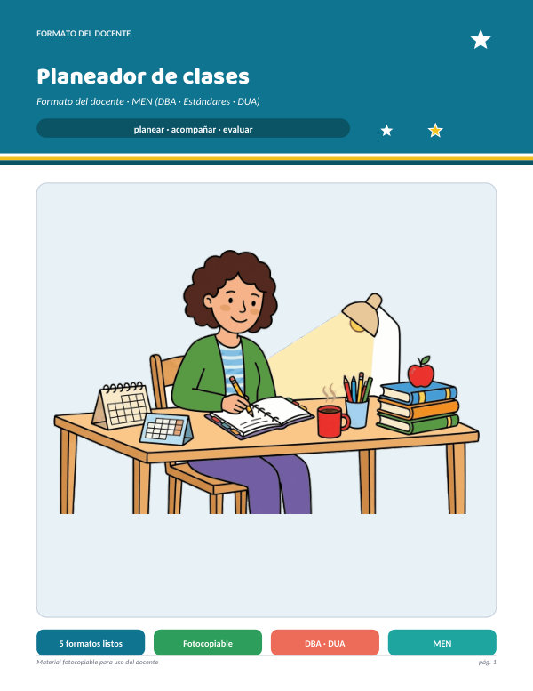 Vista previa: Planeador de Clases del Docente