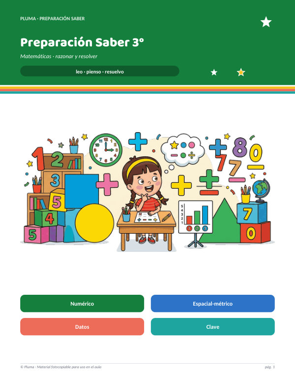 Vista previa: Preparación Saber 3° · Matemáticas