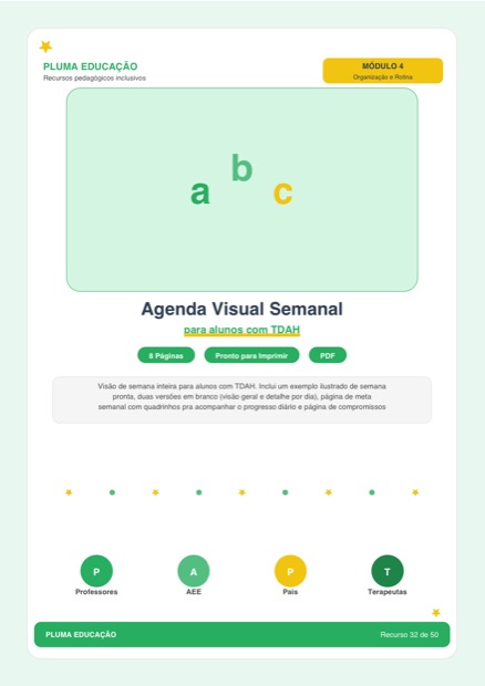 Prévia: Agenda Semanal