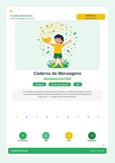 Prévia: Caderno de Mensagens Motivacionais