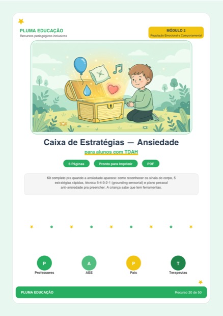 Prévia: Caixa de Estratégias — Ansiedade