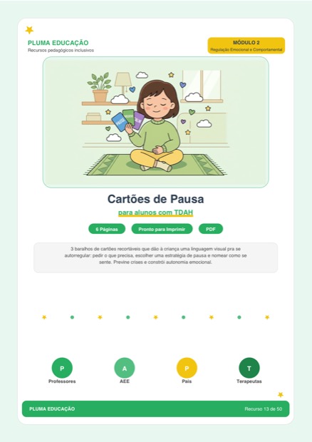 Prévia: Cartões de Pausa
