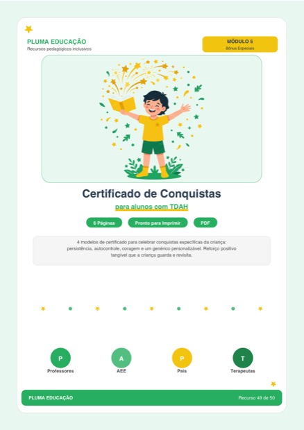 Prévia: Certificados de Conquistas