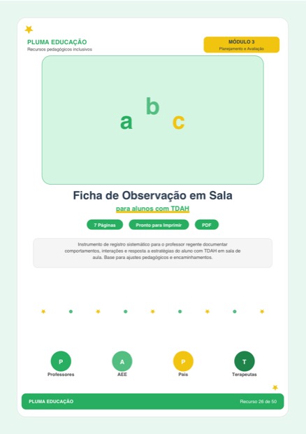 Prévia: Ficha de Observação