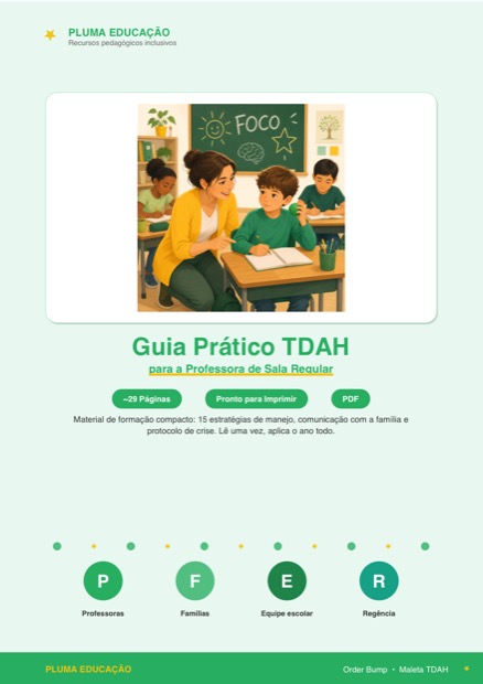 Prévia: Guia TDAH para a Professora