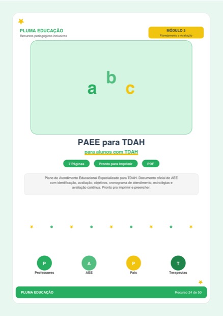Prévia: PAEE — Plano de Atendimento Educacional Especializado