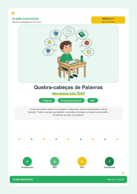 Prévia: Quebra-Cabeças de Palavras