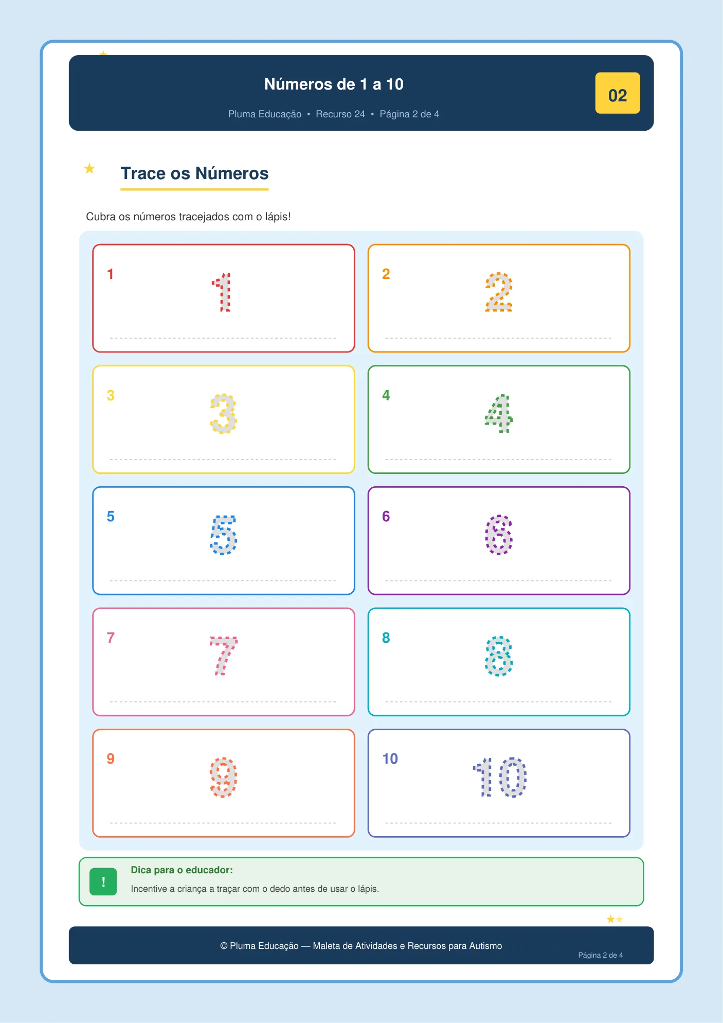 Números 1 a 10