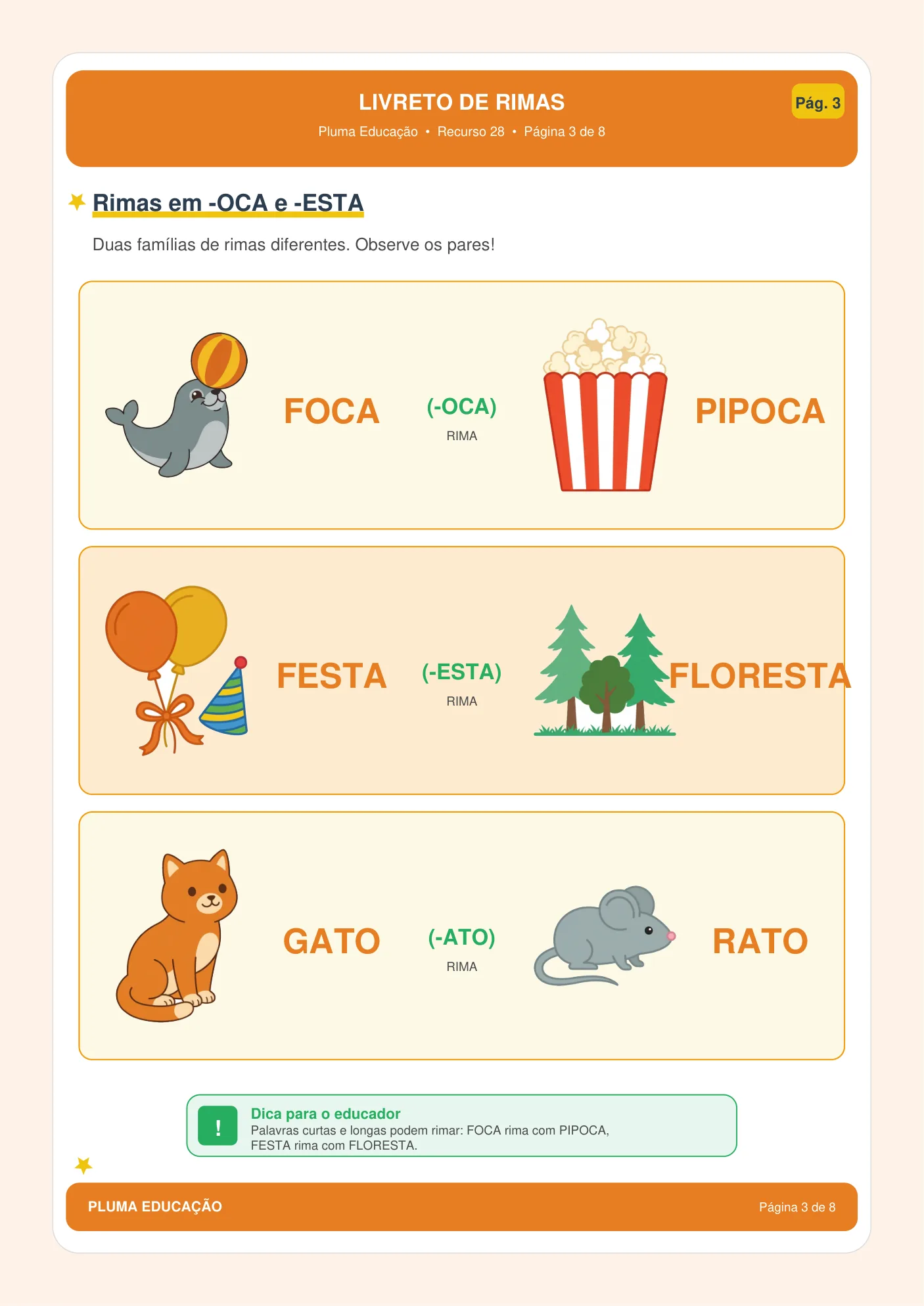 Livreto rimas