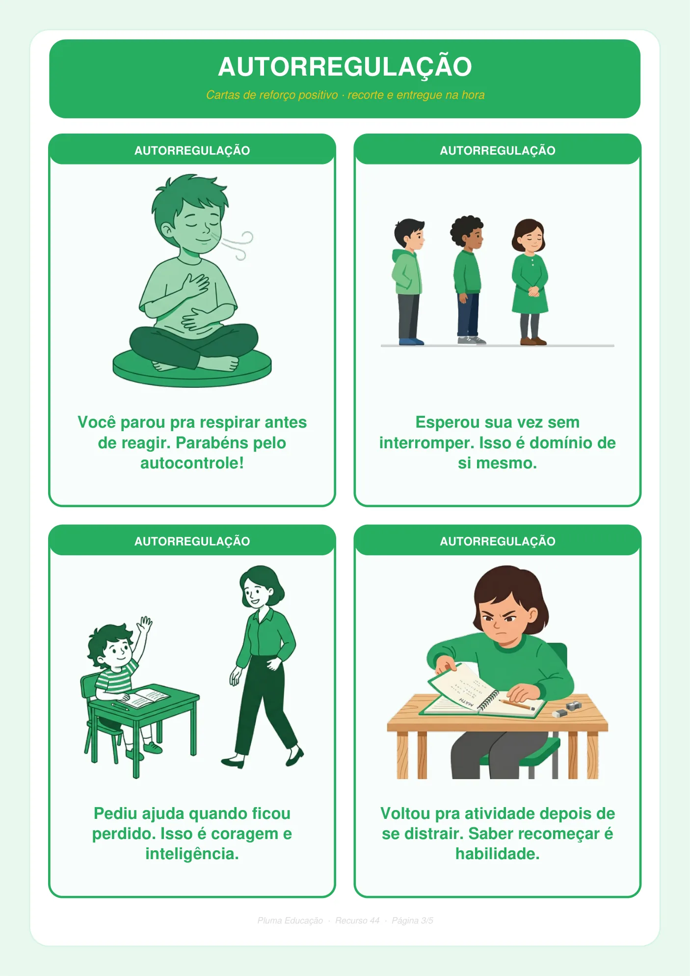 Cartas de reforço