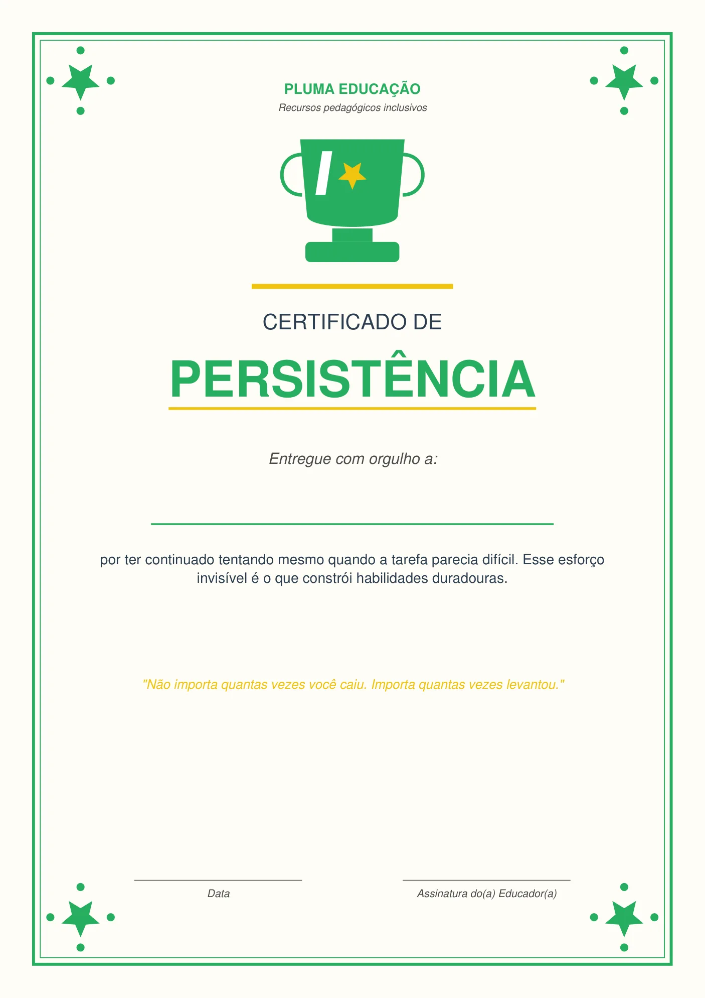Certificado conquista